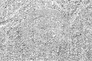 Old rough natural burlap grunge overlay texture as a background