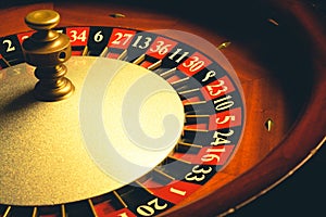 Old Roulette wheel. casino series