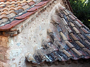 Old Round Tile Roof, Athens, Greece