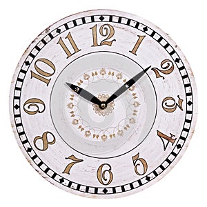 Old round wall clock