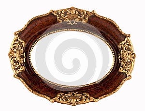 Old rounded frame photo