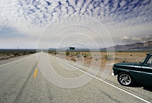 Old Route 66 desert horizon