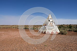 Old Route 66 TeePee with Desert Landscape