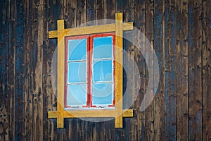 old routed vernacular window photo