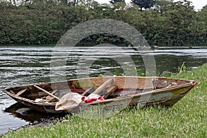 Old Rowboat on Nile River