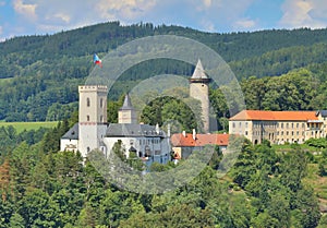 Old Rozmberk castle in Czech republic