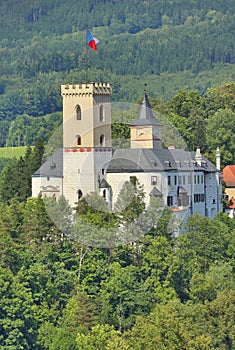 Old Rozmberk castle in Czech republic