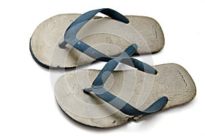 Old rubber slippers