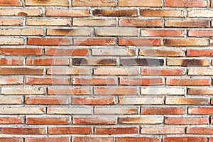 Old and rugged red brickwall