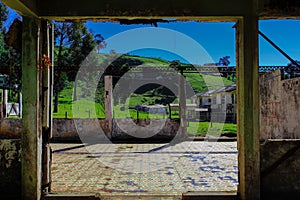 Old and ruin room, part of `Duran` Sanatorium.