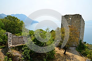 Old ruin in village Gornja Podaca on the coast of Adriatic sea.Croatia.