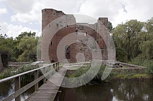 Old ruine from castel in Heenvliet Holland