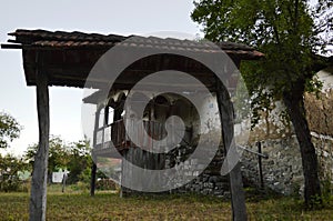 Old ruined and abandoned house in the village