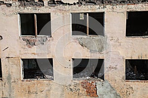 Old ruined building, devastation