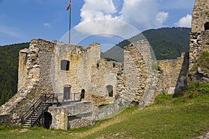 Old ruined castle  Likava. Slovakia