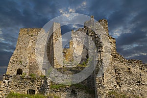 Old ruined castle  Likava. Slovakia