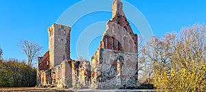 The old ruined Church of East Prussia