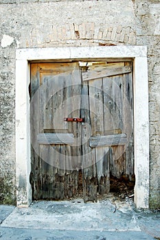 Old ruined doors