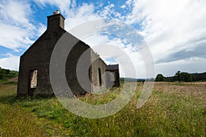 Old ruined farm house in the Scottish Highlands