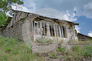 Old ruined house in the village