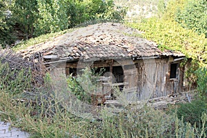 Old ruined house in the village