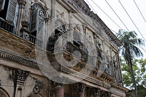 Old ruined houses in the deserted city Panam Nagar (Panam City) in Bangladesh