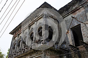 Old ruined houses in the deserted city Panam Nagar (Panam City) in Bangladesh