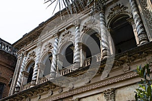 Old ruined houses in the deserted city Panam Nagar (Panam City) in Bangladesh