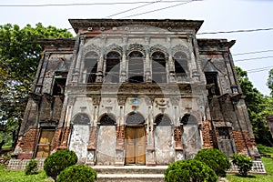 Old ruined houses in the deserted city Panam Nagar (Panam City) in Bangladesh