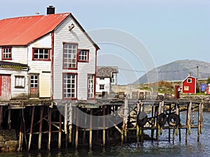 Old ruined nordic house