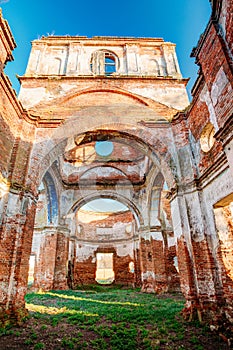 Old Ruined Orthodox Church Of The St. Nicholas In Village Lenino