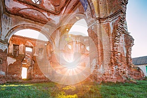 Old Ruined Orthodox Church Of The St. Nicholas In Village Lenino