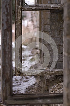 Old ruined window