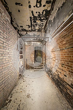 Old ruinous corridor photo