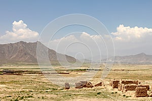 Old ruins in the Afghan landscape