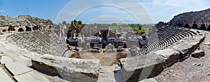 Old ruins of the city of Side Turkey