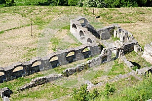 Old ruins in Kalemegdan fortress in Belgrade. Serbia