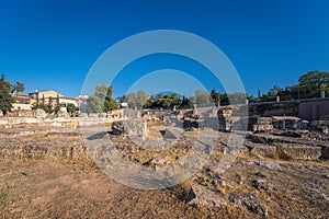 Old ruins of Kerameikos in Athens, Greece