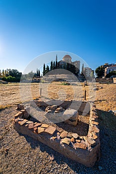 Old ruins of Kerameikos in Athens, Greece