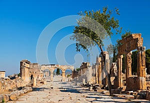 Old ruins at Pamukkale Turkey