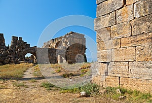 Old ruins at Pamukkale Turkey