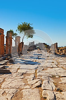 Old ruins at Pamukkale Turkey