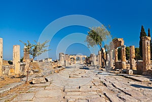 Old ruins at Pamukkale Turkey