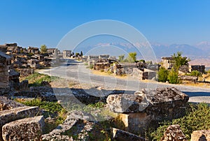 Old ruins at Pamukkale Turkey