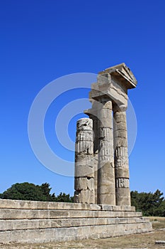 Old ruins on rhodos Greece
