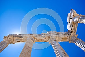 Old ruins in Side, Turkey