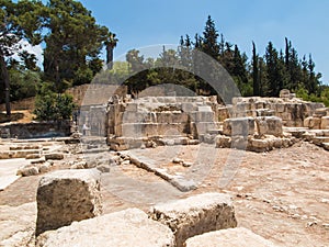 Old ruins of the village of Emmaus.