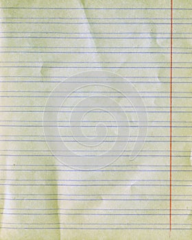 Old ruled paper texture photo