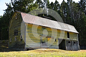 Old Run Down Agricultural Barn