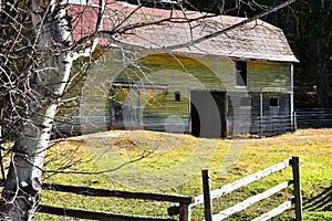 Old Run Down Agricultural Barn